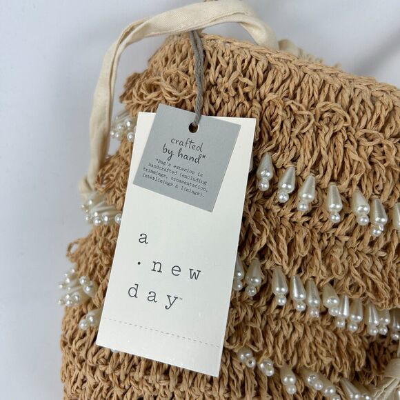 Mini‎ Embellished Pearl Bucket Bag - A New Day New With Tags NWT - Picture 6 of 9